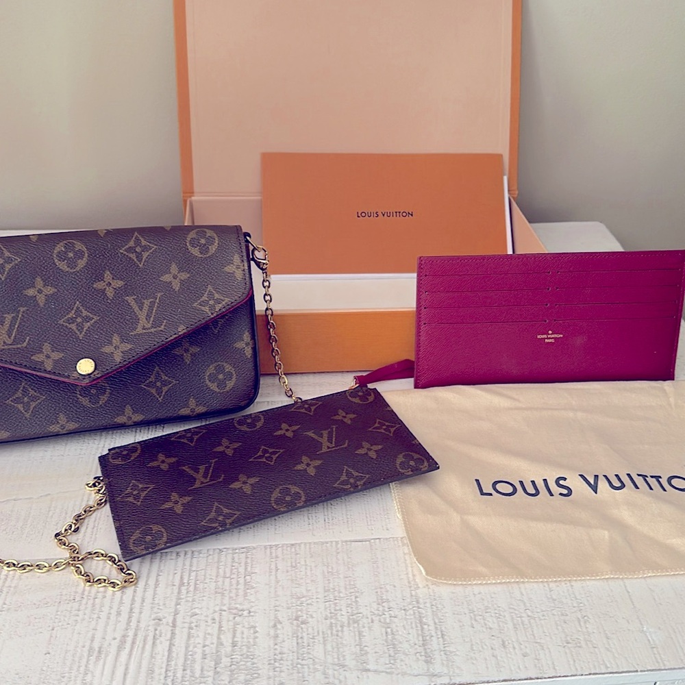 Louis Vuitton purse and inserts